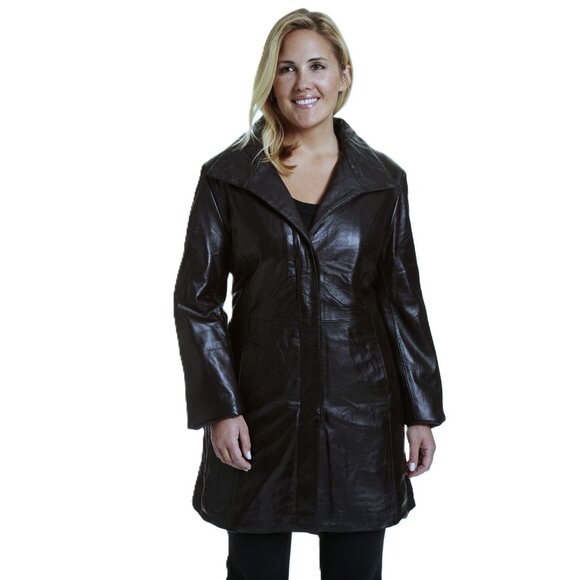 NWT Excelled Womens Genuine Leather Jacket Black Quilted Real Leather Size S 4 6